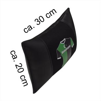 Auto Nackenkissen Nackenpolster Leder und gesticktes Polster Design Türkische Mannschaft Denizli Denizlispor Fussballtrikot